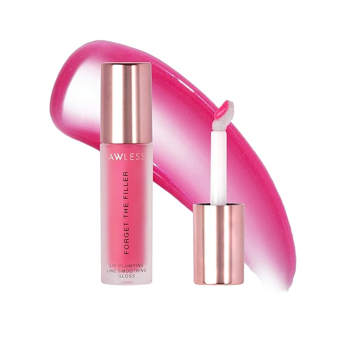 Women's Forget The Filler Lip Plumper Line Gloss, Juicy Watermelon, Pink, 0.11 Fl Oz (Pack of 1)