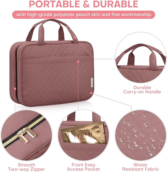 Travel toiletry bag for women,