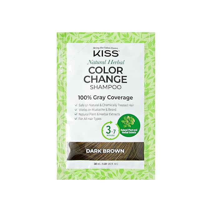 KISS Color Change Shampoo Dark Brown