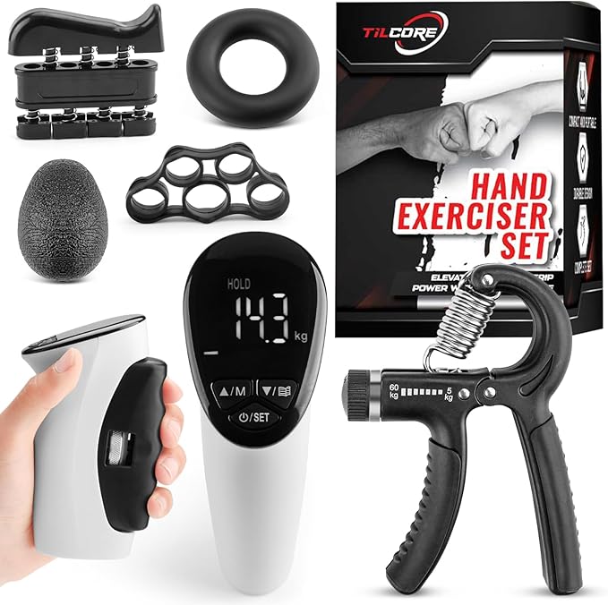 Grip Strength Tester & Grip Strength Trainer Kit