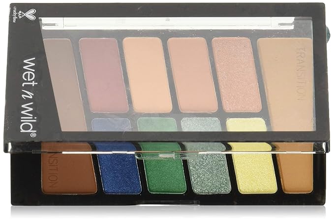 wet n wild Color Icon 10-Pan Eyeshadow Makeup Palette, Long Lasting, Shimmer, Metallic, Glittery, Matte, Rich Smooth Pigment, Cruelty Free - Stop Playing Safe