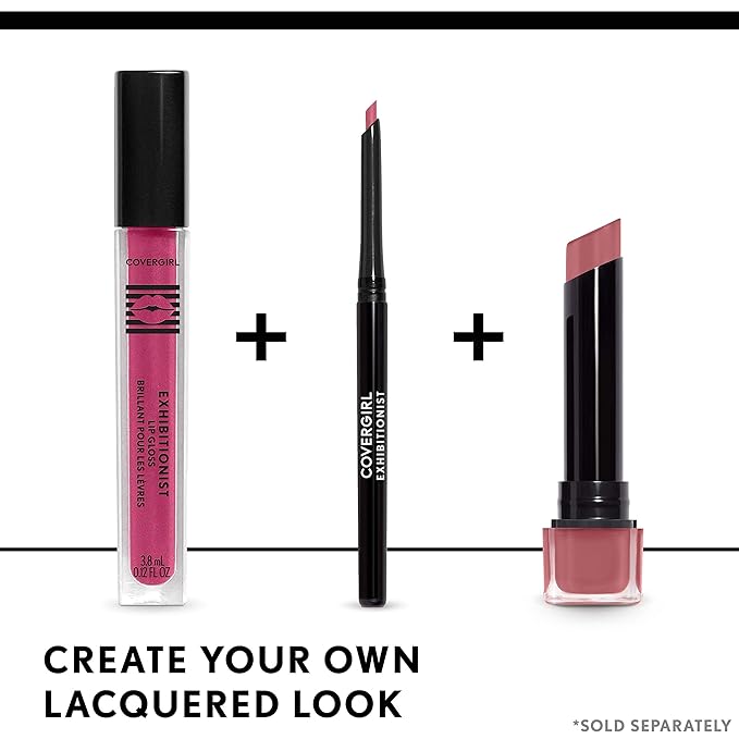 COVERGIRL Exhibitionist Lip Gloss, Turnt Not Burnt (3.8 ml/0.12 fl oz) (Pack of 3)