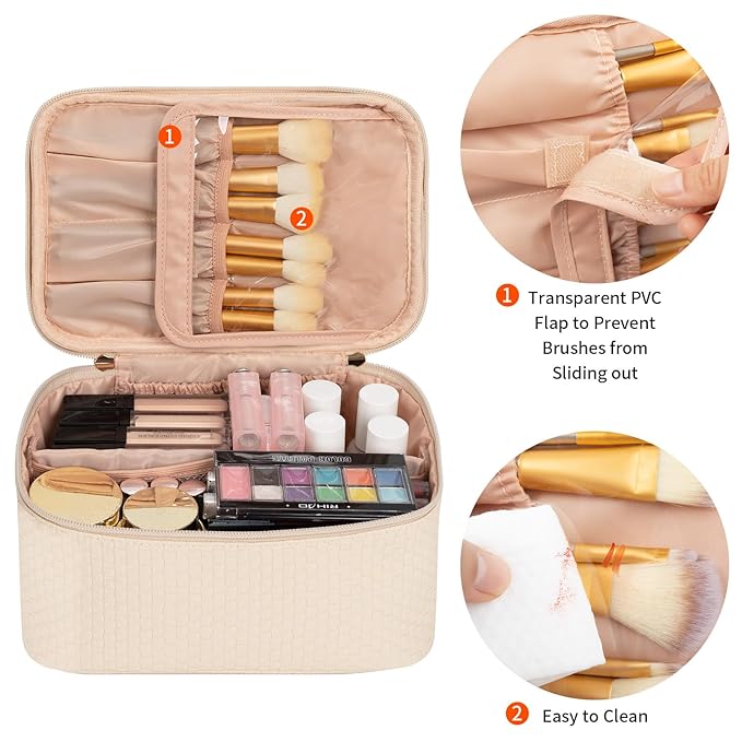 Ocheal makeup bag, portable cosmetic