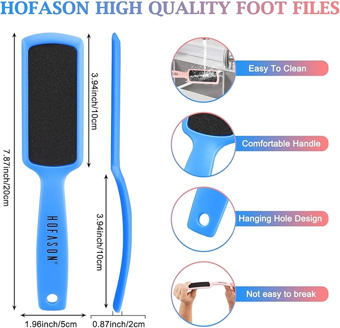 Hofason 4pcs pedicure foot files