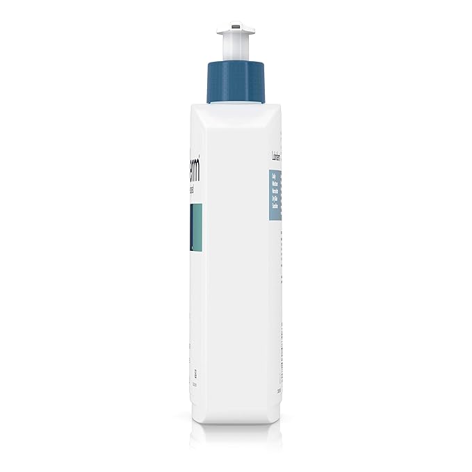 Lubriderm Daily Moisture Body Lotion for Sensitive, Dry Skin, Enriched with Vitamin B5, Dye and Lanolin Free, Unscented and Non-Greasy, 16 fl. oz