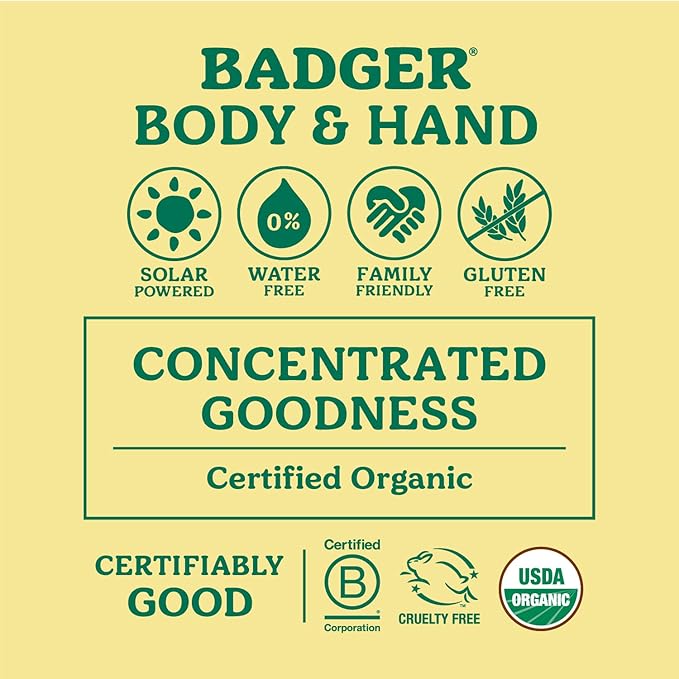 Badger - Hardworking Hands Healing Balm, Aloe Vera & Wintergreen, Working Hand Balm, for Dry Hands, Hand Moisturizer, Certified Organic, 2 oz (3 Pack)
