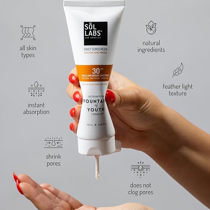 Korean Sunscreen for Face SPF 30 | Zinc Oxide Sunscreen, No White Caste Reef Safe Sunscreen with Korean Mineral Sunscreen Face & Body | Hydrating Sunscreen Korean Skin Care Moisturizer Unscented