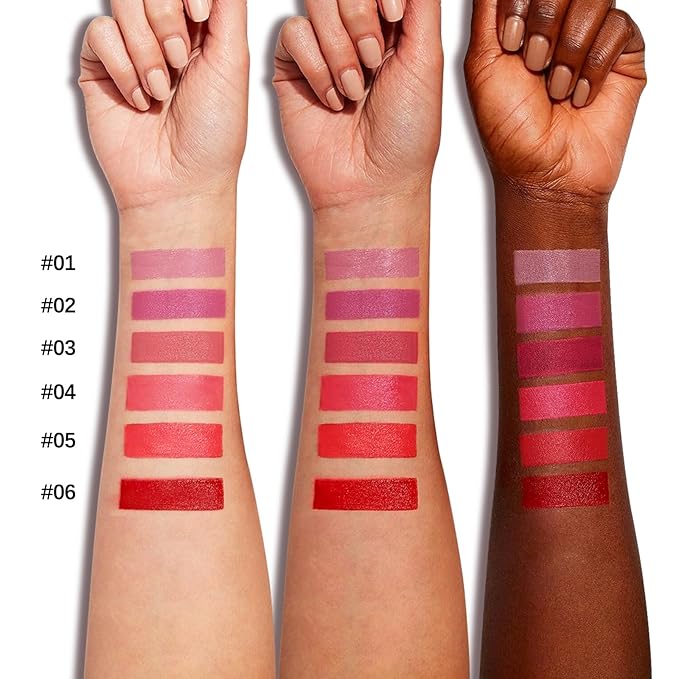 6pcs Matte Lip Gloss Set for Women,Highly Pigmented Velvet Lip Stain，Long Lasting，Waterproof Lip Makeup，Nude，Brown