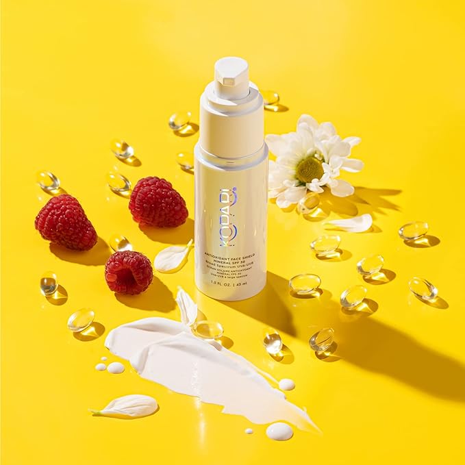 Kopari Antioxidant Face Shield Mineral SPF 30 | Sheer Daily Broad Spectrum UVA-UVB Sunscreen | Non-Nano Mineral Zinc | Antioxidant Vitamin E Vegan Cruelty Free