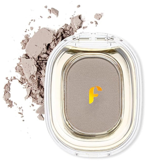 Erinde Single Light Grey Matte Eyeshadow Palette, High Pigment, Long Lasting, Intense Color, Neutral Nudes Naked Matte Pressed Powder Eye Shadow Palette