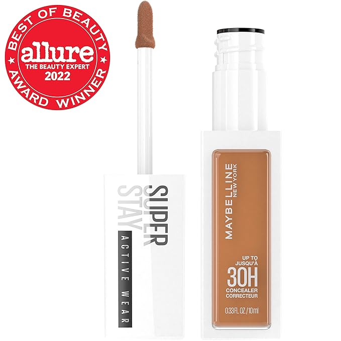 Maybelline Super Stay Liquid Concealer Makeup, Full Coverage Concealer, Up to 30 Hour Wear, Transfer Resistant, Natural Matte Finish, Oil-free, Available in 16 Shades, 42, 1 Count