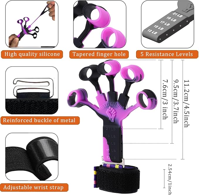 Grip Strength Trainer/Forearm Strengthener 2PCS Upgraded Rehabilitation/10 Resistance