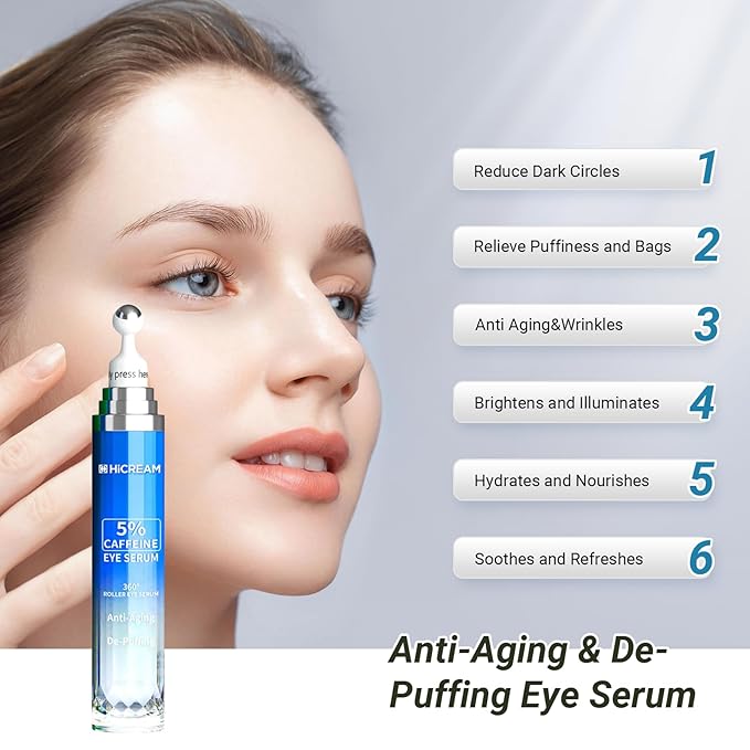 5% caffeine peptide eye serum,