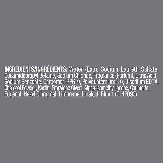 DOVE MEN + CARE Shampoo Charcoal + Clay 3 Count For Healthy-Looking Hair Naturally Derived Plant Based Cleansers 25.4 oz