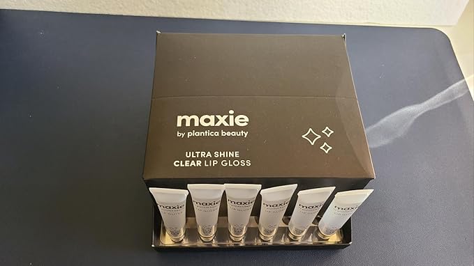 Maxie by Plantico Beauty Clear Lip Polish bulk (12 Pieces) CLEAR/ALOE (Original Clear, 6 PCS)
