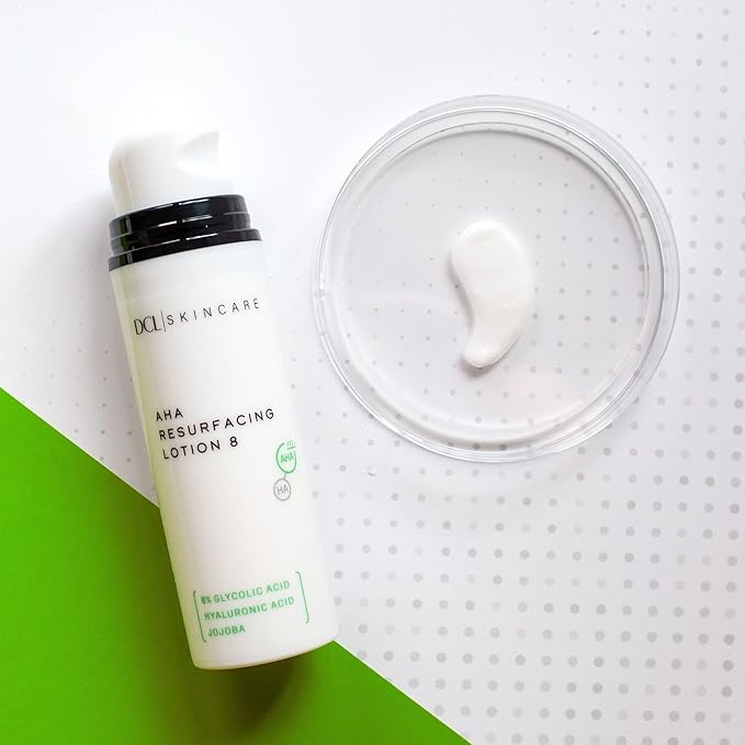 DCL Skincare AHA Resurfacing Lotion 8 with 8% Glycolic Acid, 1.7 Fl oz