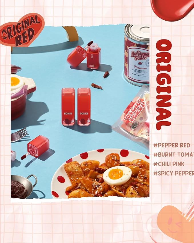 Glow Bokki Glossy Lip Tint, Korean Beauty (GB03 Chili Pink, 4.1 grams)