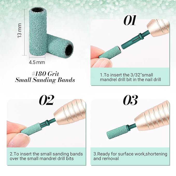 Melodysusie 50 pcs nail drill