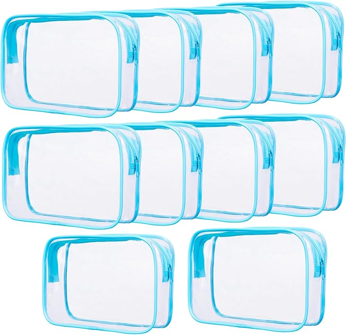 10pcs clear makeup bags bulk,tsa