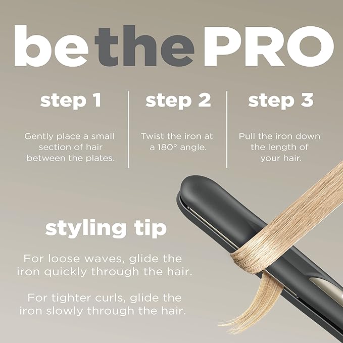 INFINITIPRO by CONAIR Tourmaline Ceramic Flat Iron, 1-inch Digital Flat Iron