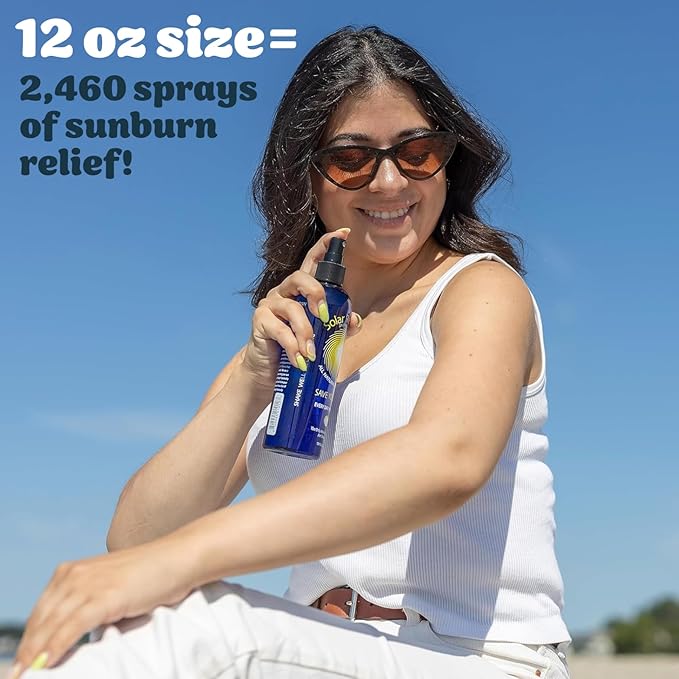 Solar Recover After Sun Moisturizing Spray 2 Pack (12 Ounce Each) - Hydrating Facial & Body Mist - 2460 Sprays of Sunburn Relief With Vitamin E & Calendula - Lotion Delivered in Water For Healthy Skin