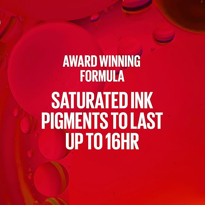 Maybelline Super Stay Matte Ink Liquid Lipstick Makeup, Long Lasting High Impact Color, Up to 16H Wear, Exhilarator, Ruby Red, 1 Count, Packaging May Vary