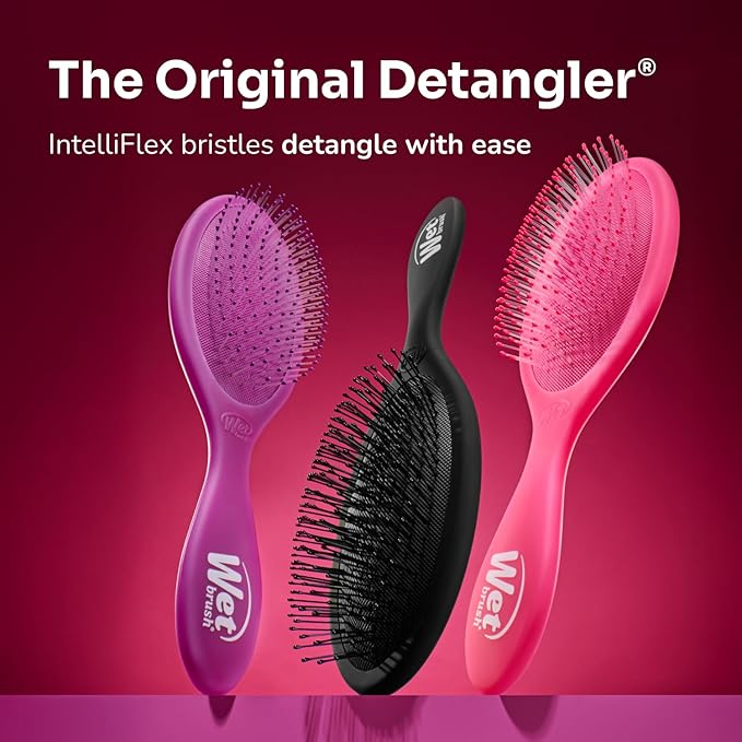 Wet Brush Original Detangler Hair Brush, Stitch & Angel (Disney Love), Ultra-Soft IntelliFlex Bristles, Detangling Bristles Glide Through Tangles (Wet Dry & Damaged Hair), Women & Men