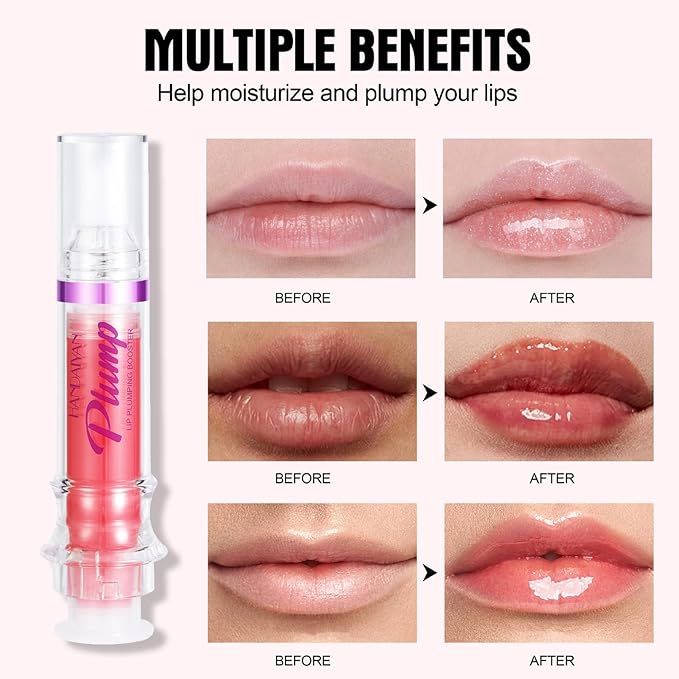 Glossy Finish Lip Glow Oil,Lip Plumping Lines