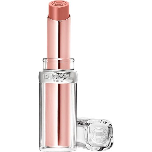 L'Oreal Paris Glow Paradise Hydrating Balm-in-Lipstick with Pomegranate Extract, Beige Eden, 0.1 Oz