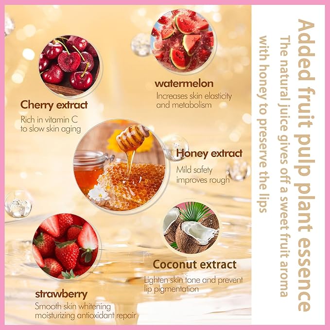 1 PCS Bee Lip Balm Lip Exfoliator