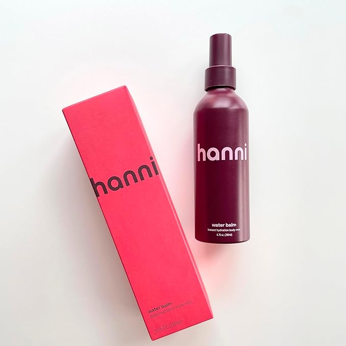 HANNI Water Balm Hydrating Body Mist, Moisturizer Spray with Hyaluronic Acid for All Skin Types, Lotion Replacement, 200 mL / 6.76 fl oz