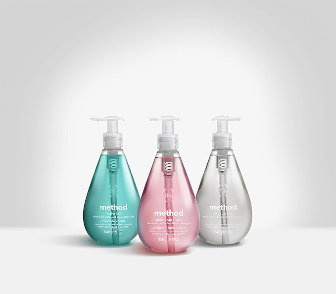 Method Gel Hand Soap, Waterfall, Biodegradable Formula, 12 fl oz (Pack of 3)