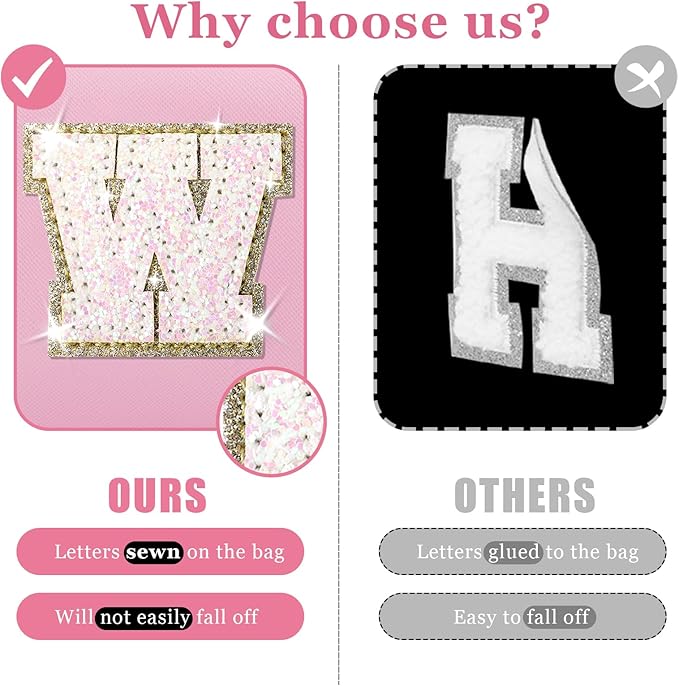 Personalized initial letter patch makeup