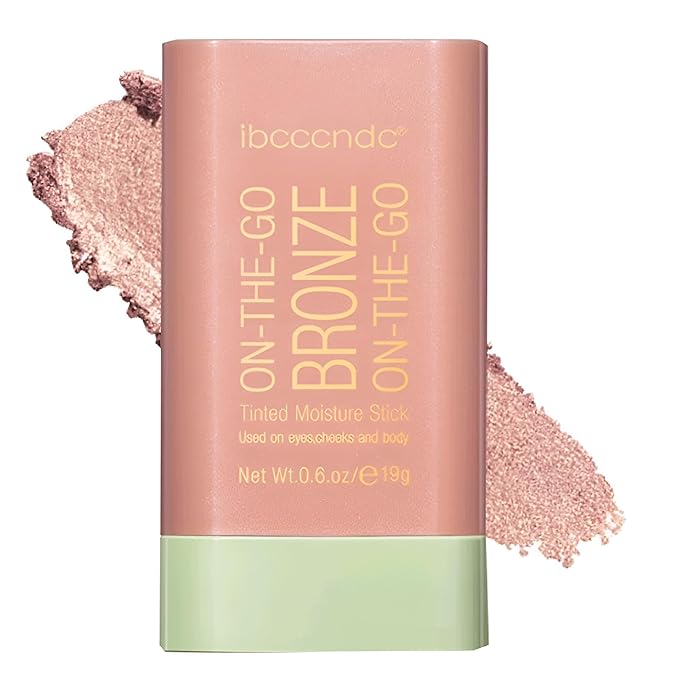 On-The-Go Bronzer Stick,Multi-Use Cream Contour Stick,Natural Long Lasting Stick,Multi-Use