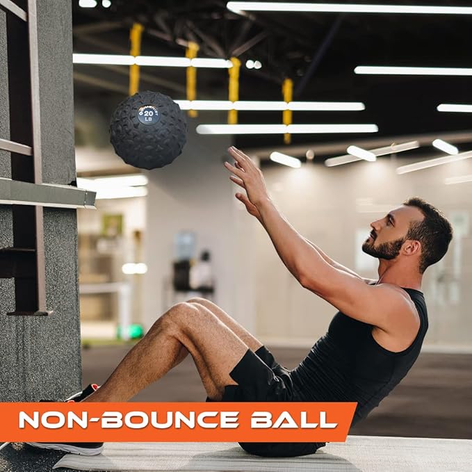 GYMENIST Weighted No Bounce Slam Ball Intensive Workout