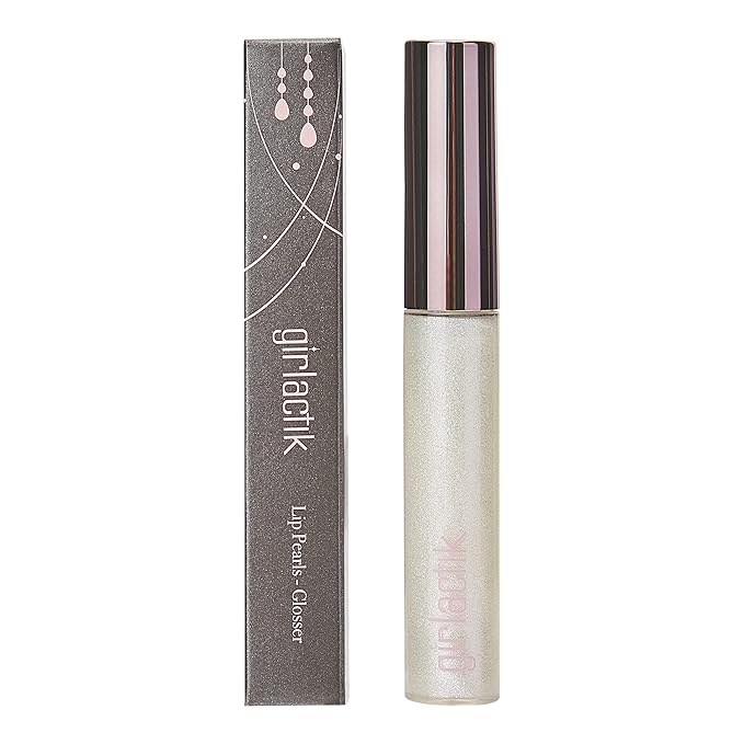 Girlactik Lip Pearls Glosser - Lustrous (Clear/Iridescent Rainbow Sparkle) - 7 g / .24 oz