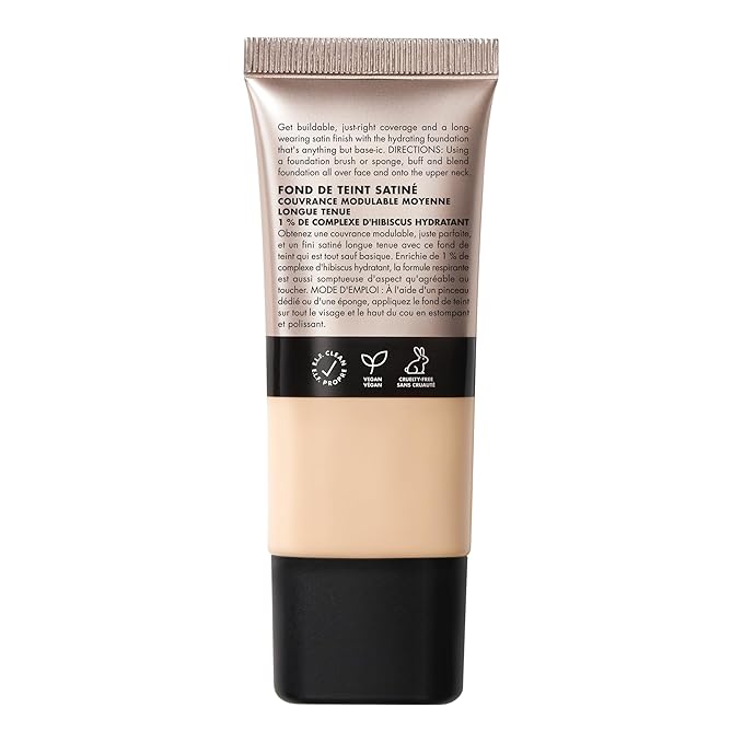 e.l.f. Soft Glam Foundation, Medium Coverage, Long-Lasting & Fair Neutral