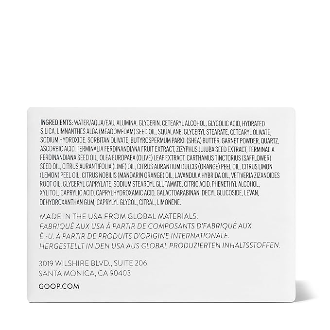 goop Beauty Microderm Face Exfoliator | At-Home Microdermabrasion with Glycolic Acid & Exfoliating Minerals | Smooths Skin Texture | Clean Face Scrub | Silicone & Paraben Free | 1.7 fl oz