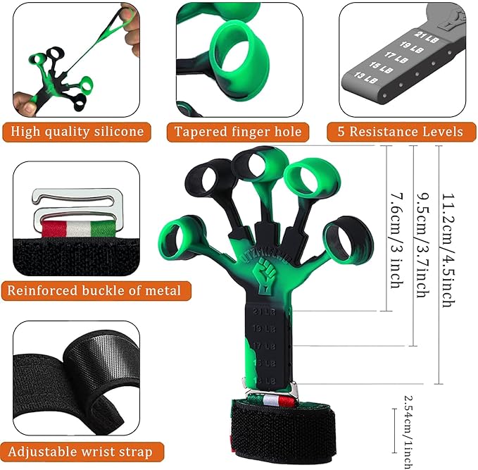 Grip Strength Trainer/Forearm Strengthener Rehabilitation/4PCS