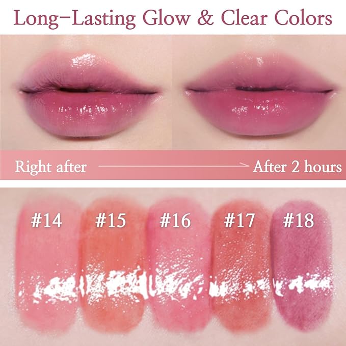 BBIA Glow Lip Tint – Lip Plumping, Volumizing Glossy & Glowy Lip Stain Naturally Moisturizing Comfortable Texture Lightweight Long-Lasting Vivid Color Non-Sticky Non-Dry Korean (17 AUTUMN, Pack of 1)