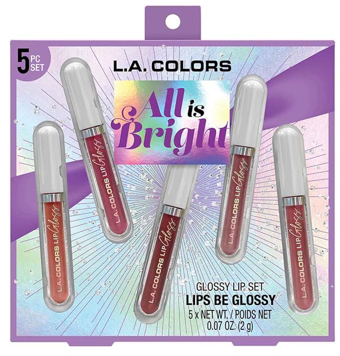 L.A. COLORS All Is Bright 5pc Glossy Lip Bright