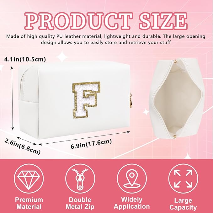 Personalized initial letter patch makeup