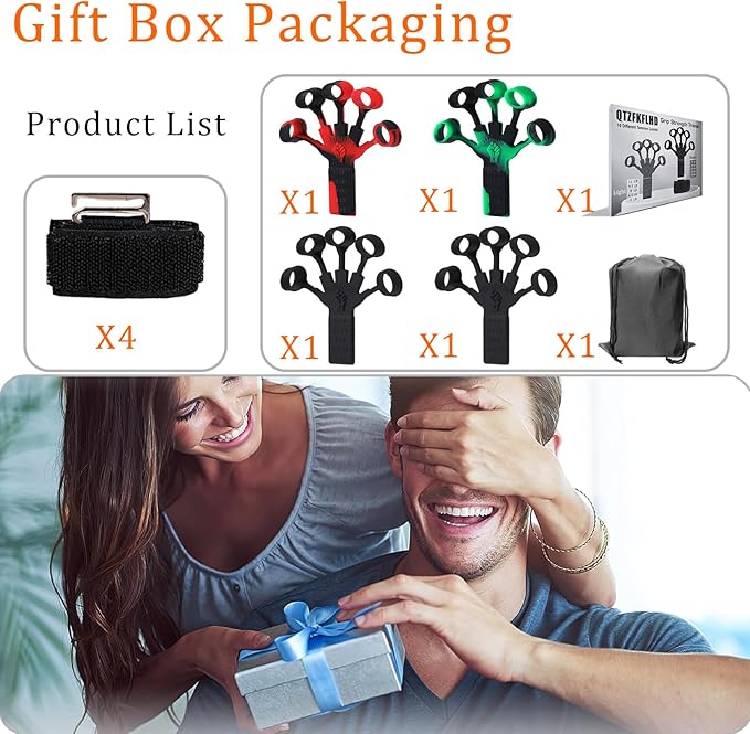 Grip Strength Trainer/Forearm Strengthener Rehabilitation/4PCS