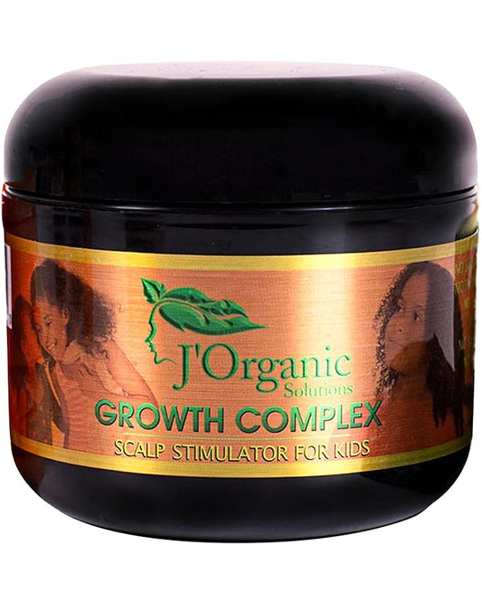 J'Organic Solutions Natural Kid's Hair Growth Stimulator (Hair Grease) with Lanolin, Sweet Almond Oil, and Castor Oil for Soft, Shiny Hair