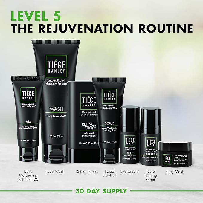Tiege Hanley Mens Skin Care Set, Rejuvenation Skin Tiege