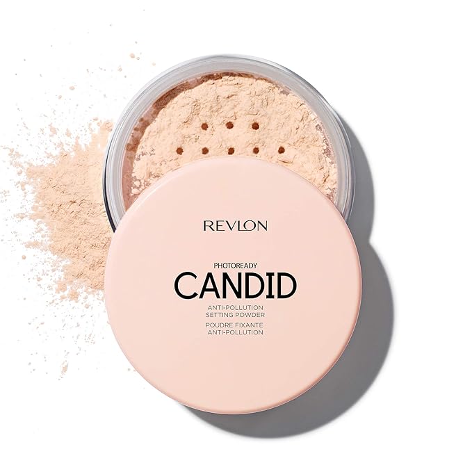 Revlon Setting Powder, PhotoReady Candid Blurring Face Makeup, Translucent, 0. 5 Oz