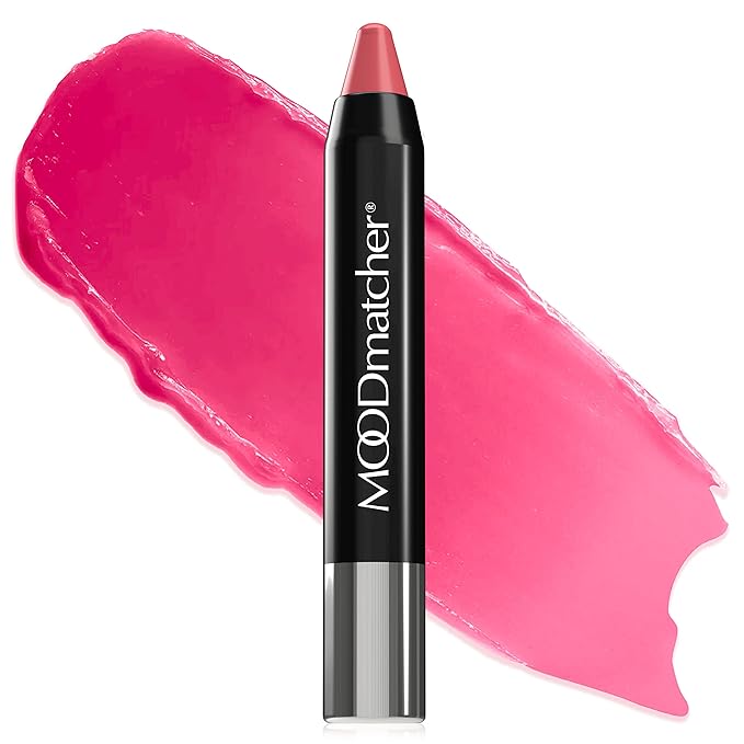 MOODmatcher Twist Stick Original Color-Change Lipstick -12 Hour Long Wear, Waterproof, Ultra Hydrating With Aloe & Vitamin E, Smudgeproof, faderproof & Kissproof (Pink)