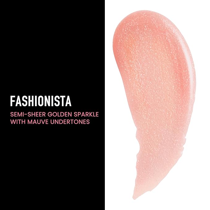 Frankie Rose Cosmetics Lip Gloss | Non-Sticky, Long Lasting, Hydrating Fashionista Shimmer Lip Gloss, 20g