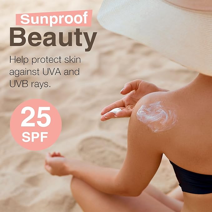 Mineral Sunscreen SPF 25 - Zinc Oxide Sunscreen, Baby Sunscreen, Kids Sunscreen, Reef Friendly Sunscreen, Sun Screen With Natural Sunscreen & Organic Sunscreen Lotion Ingredients, Zinc Sunscreen Kids