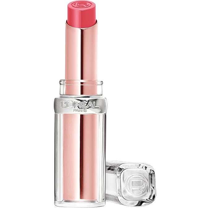 L'Oreal Paris Glow Paradise Hydrating Balm-in-Lipstick with Pomegranate Extract, Peach Charm, 0.1 Oz